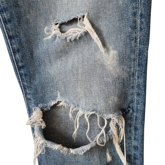 Mother The Insider Crop Step Chew Better When It's Wrong Distressed Jeans 25 - Picture 9 of 16